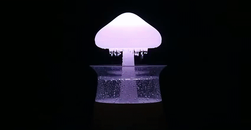 Relax Nube de Lluvia – Humidificador Ultrasónico con Luz Aromática