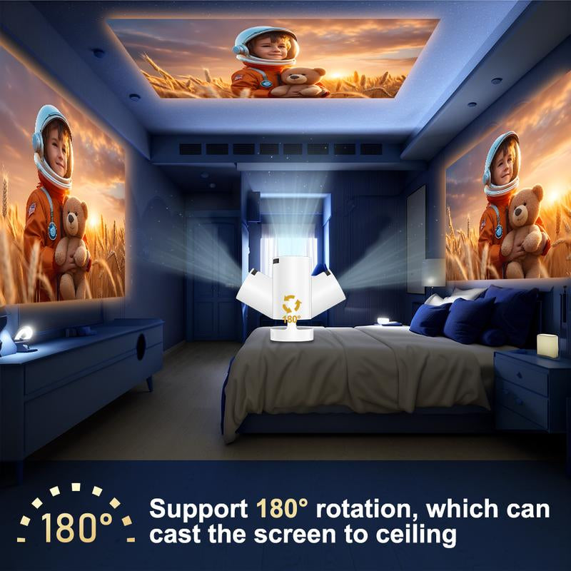 Proyector Portátil HY300 PRO 4K – Tu Cine en Casa con WiFi 6 y Bluetooth 5.0